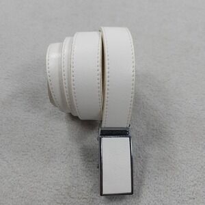 Next Best (32) White Ratchet Buckle Leather Belt